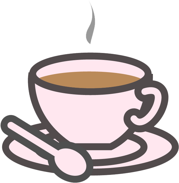 Steaming Tea Cup Graphic PNG image