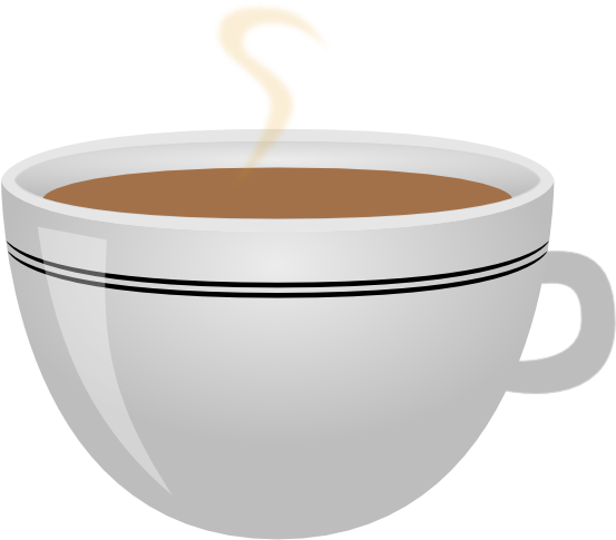 Steaming Tea Cup Graphic PNG image