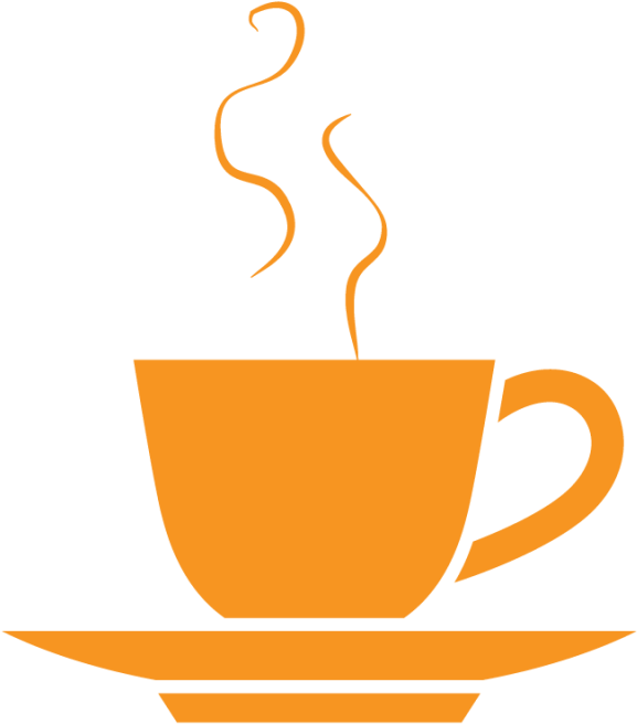 Steaming Tea Cup Icon PNG image