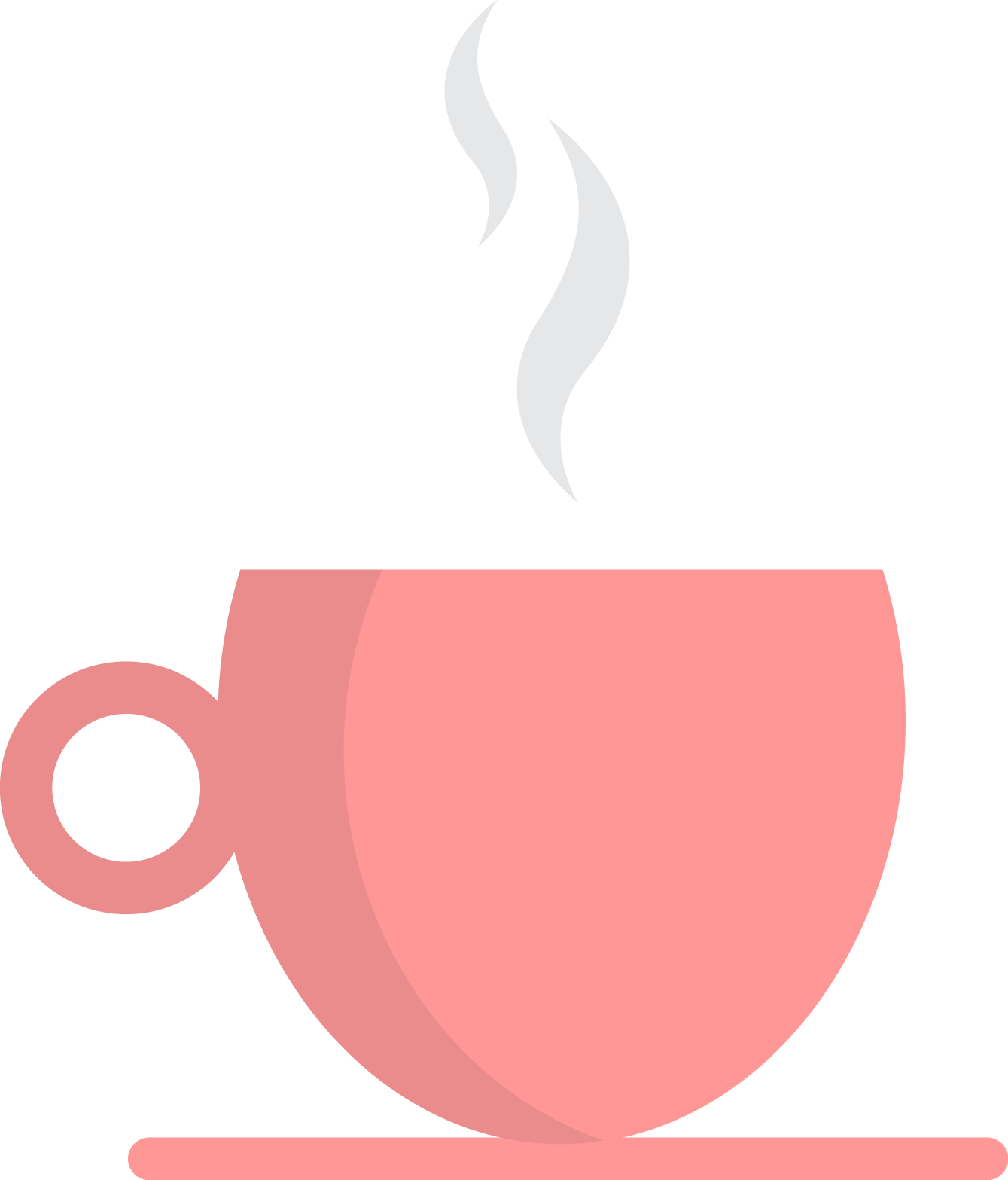 Steaming Tea Cup Icon PNG image