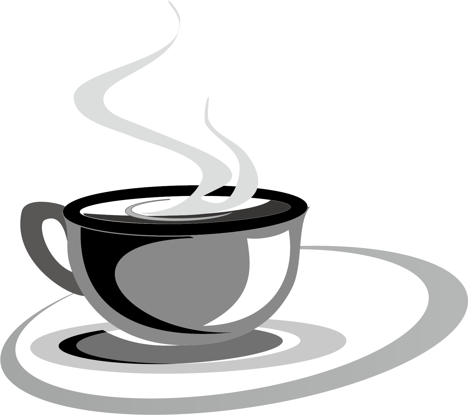 Steaming Tea Cup Vector PNG image