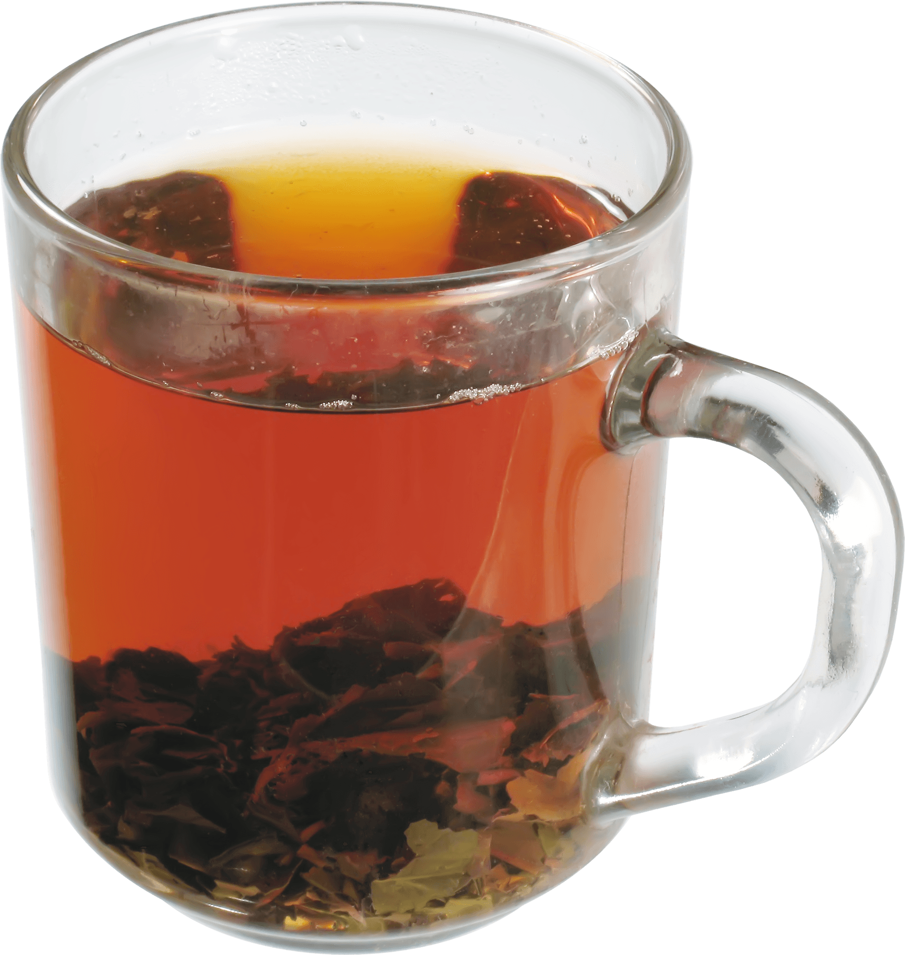 Steaming Teain Clear Mug PNG image