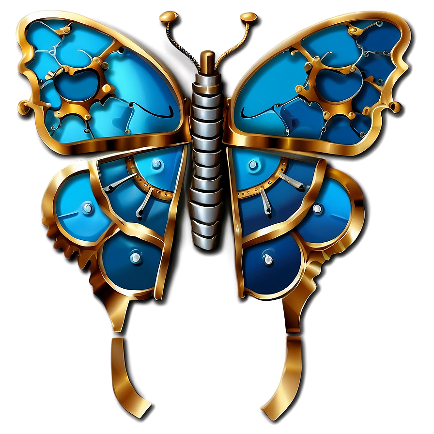 Steampunk Butterfly Gears Png Nfj PNG image