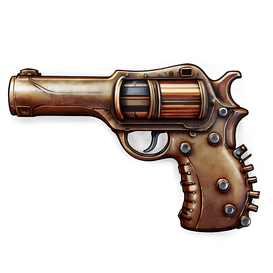 Steampunk Gear Pistol Png 49 PNG image