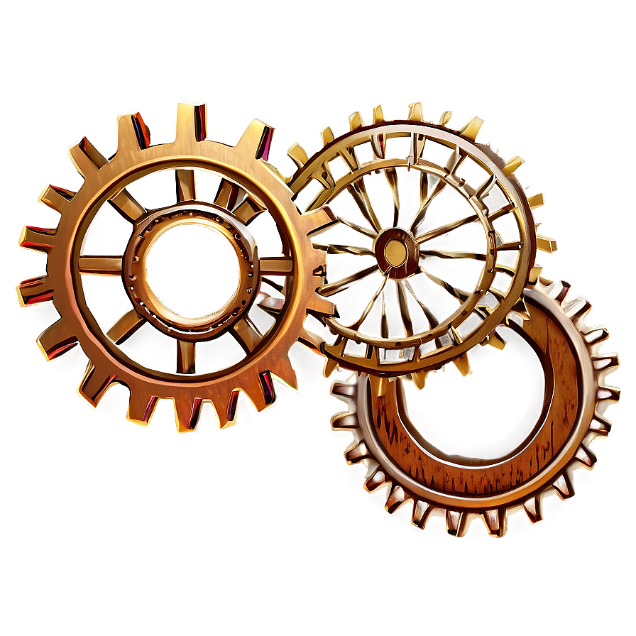 Steampunk Gear Wreath Png Iie50 PNG image