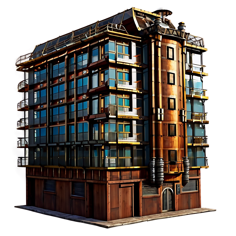 Steampunk Inspired Building Png 05242024 PNG image