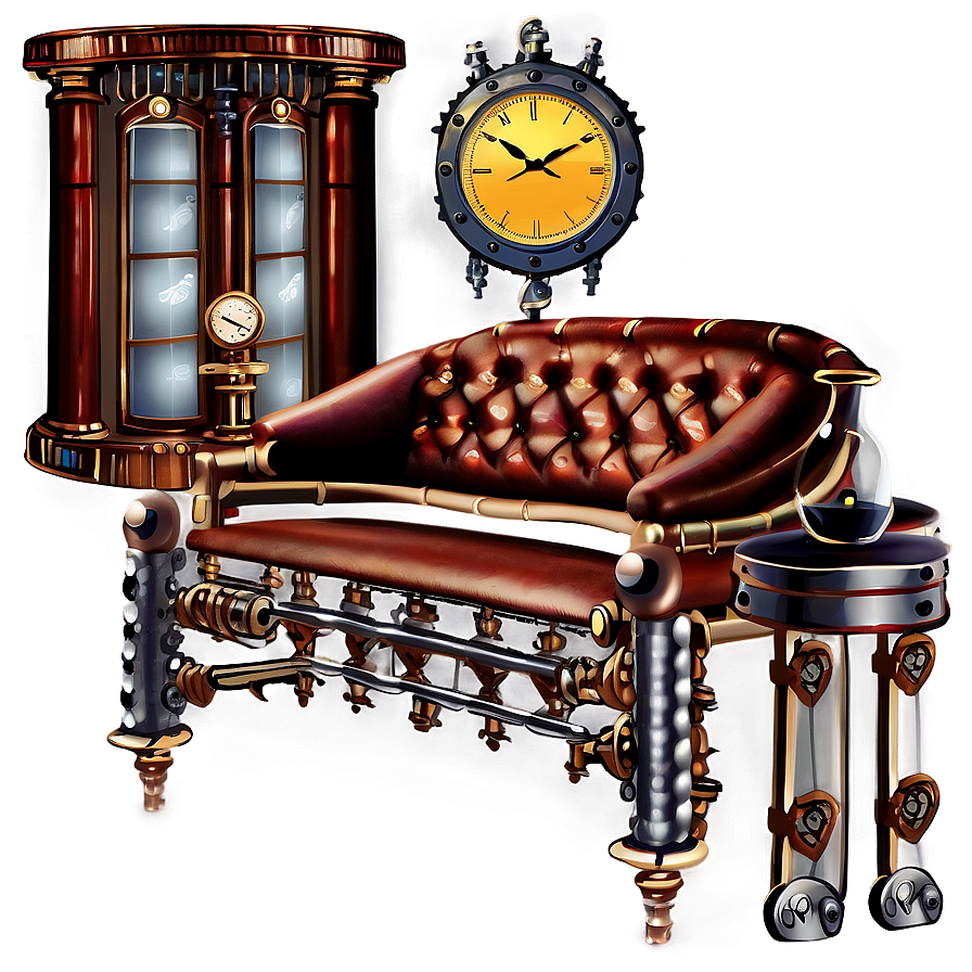 Steampunk Living Room Elements Png 87 PNG image