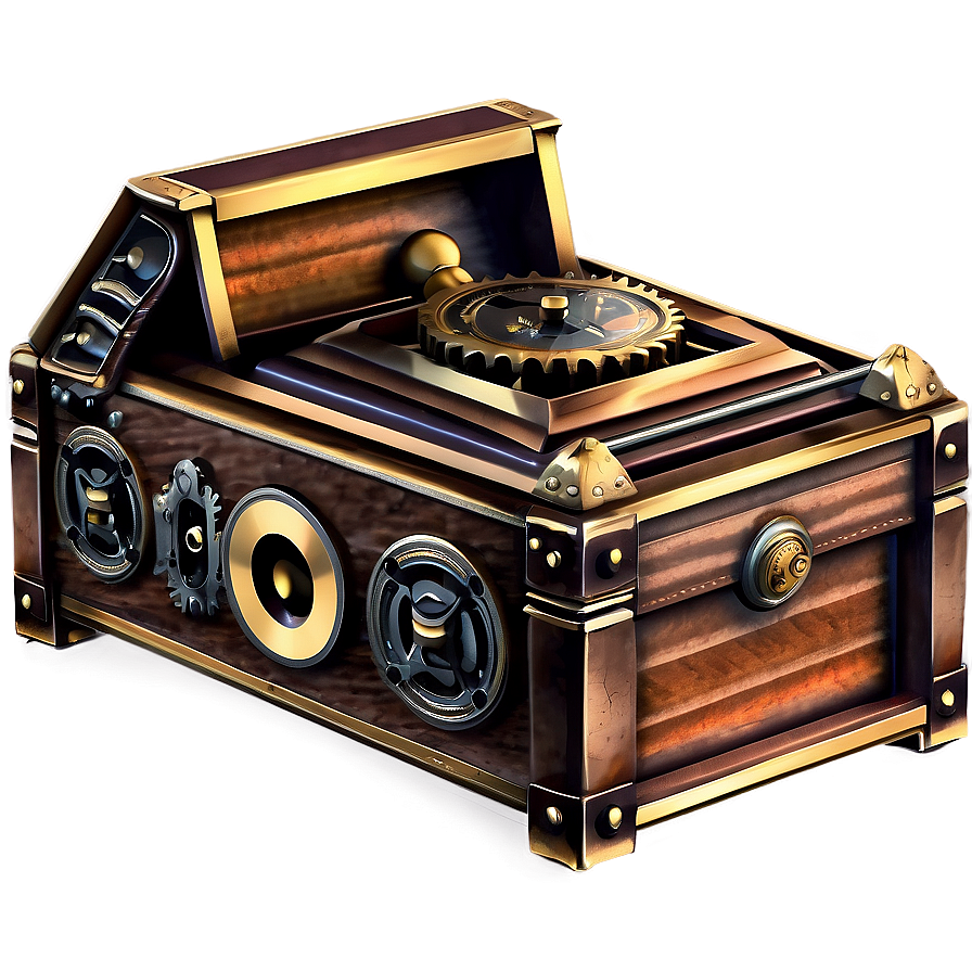 Steampunk Music Box Png 06282024 PNG image