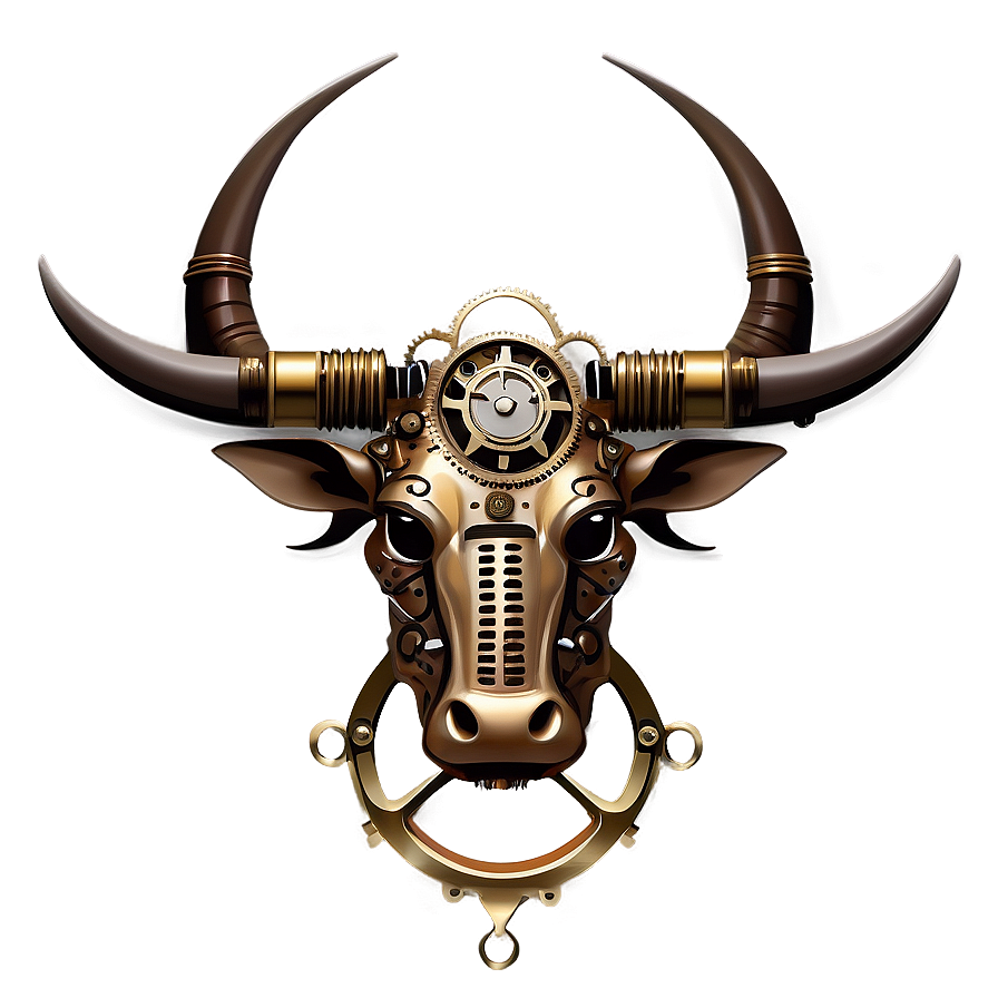 Steampunk Ox Design Png 06242024 PNG image