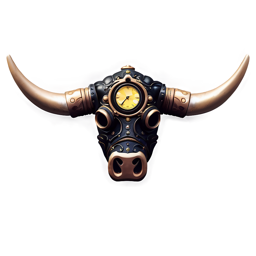 Steampunk Ox Design Png 06242024 PNG image