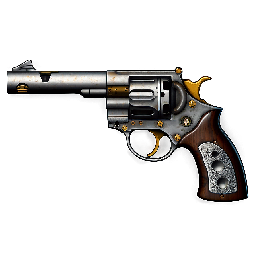 Steampunk Revolver Concept Png 84 PNG image