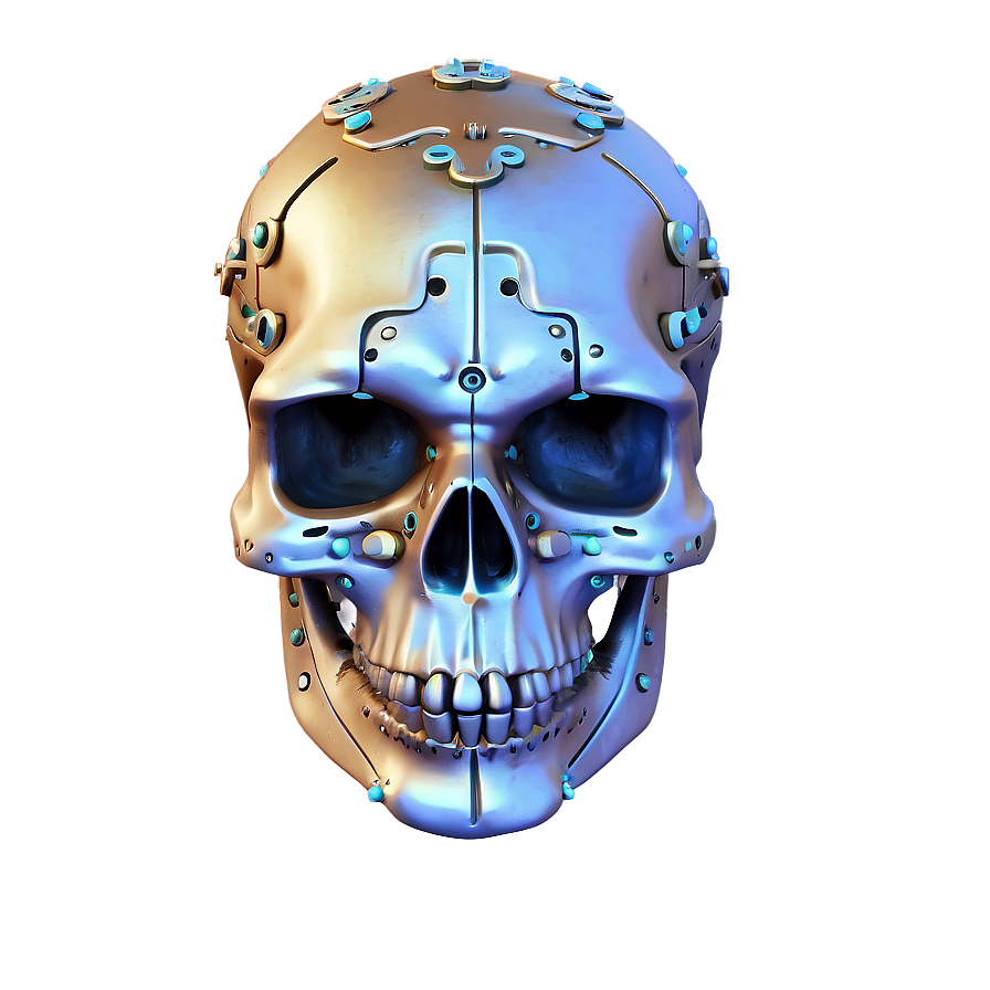 Steampunk Skull Face Design Png 06272024 PNG image