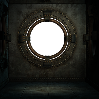 Steampunk_ Submarine_ Porthole PNG image