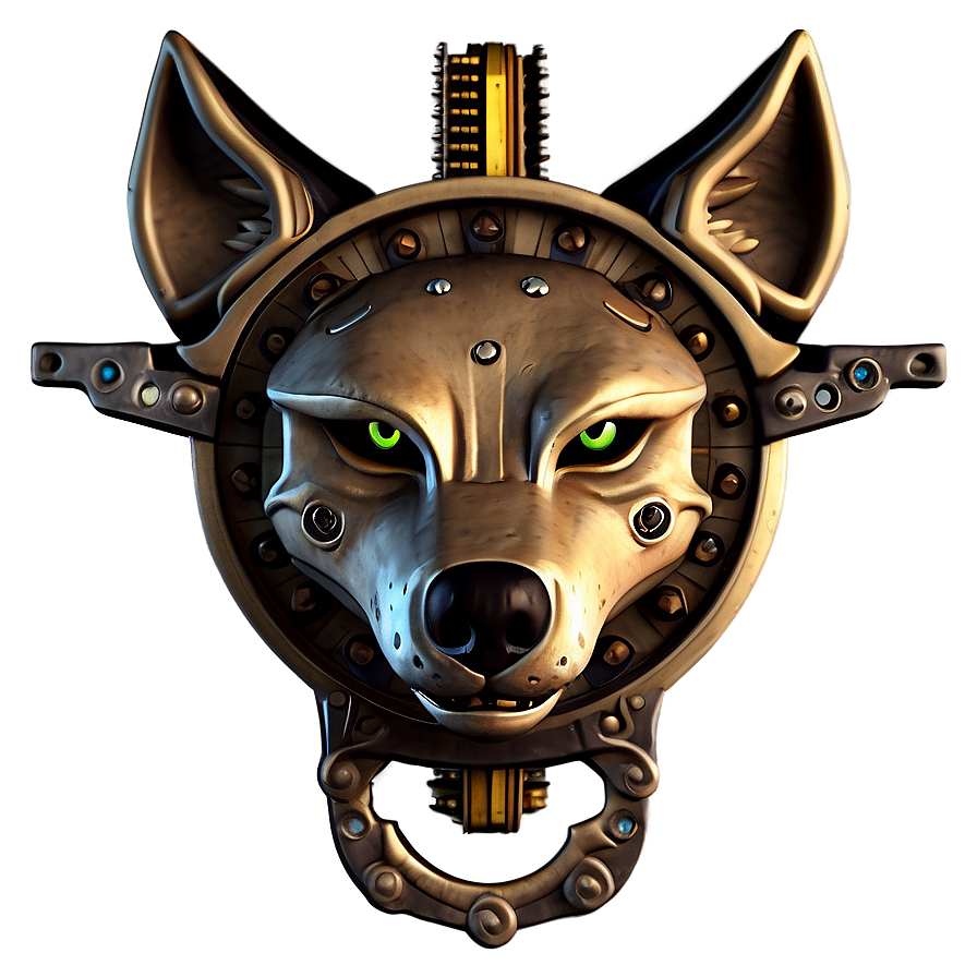 Steampunk Wolf Head Gadget Png Ojo63 PNG image