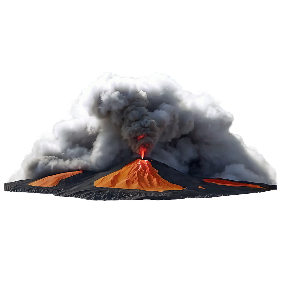 Steamy Volcano Eruption Png 32 PNG image