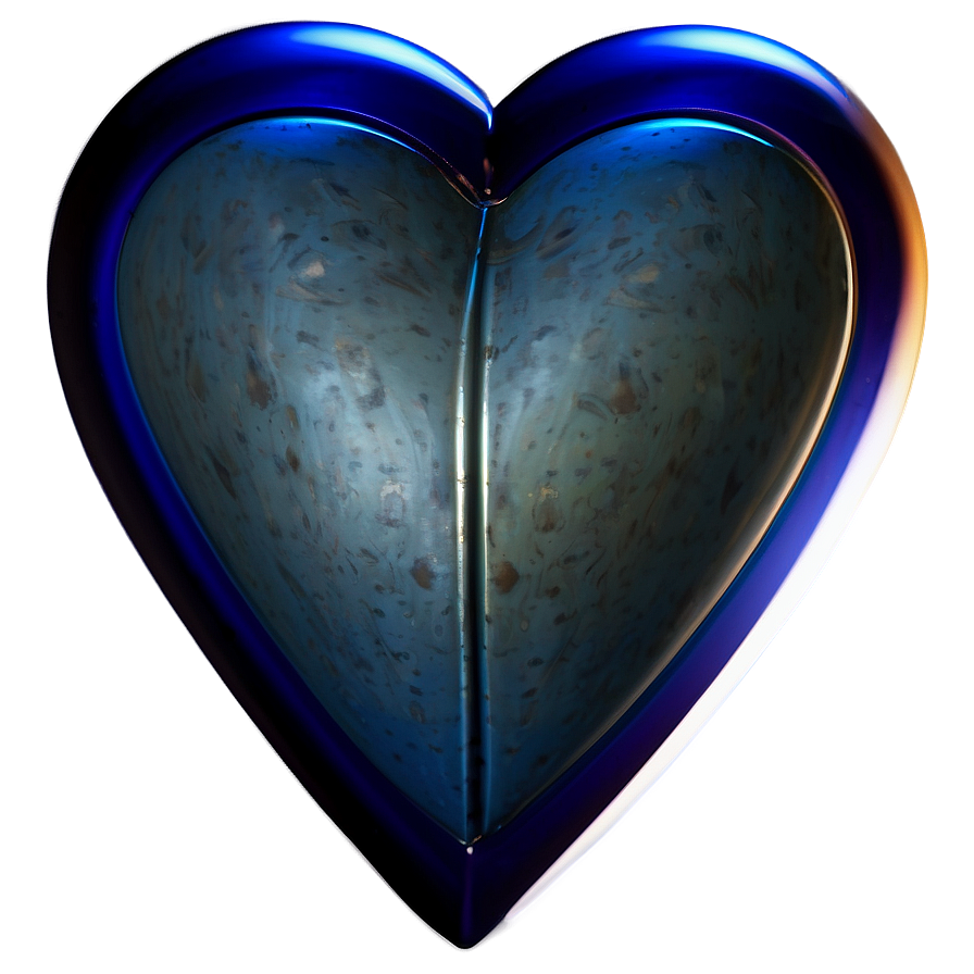 Steel Blue Heart Icon Png 06272024 PNG image