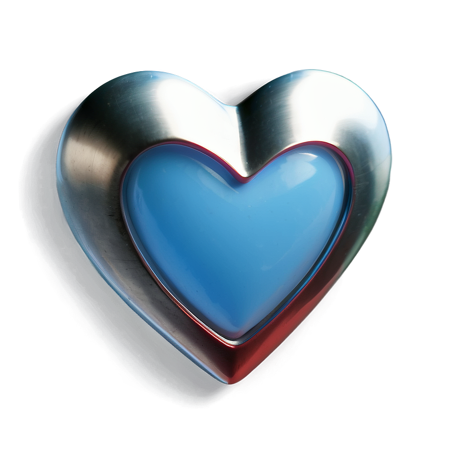 Steel Blue Heart Icon Png 06272024 PNG image