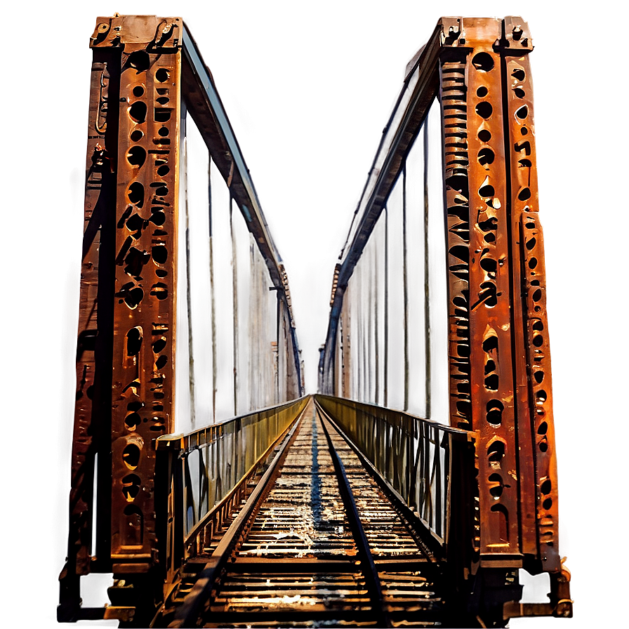 Steel Bridge Over Railroad Tracks Png 58 PNG image