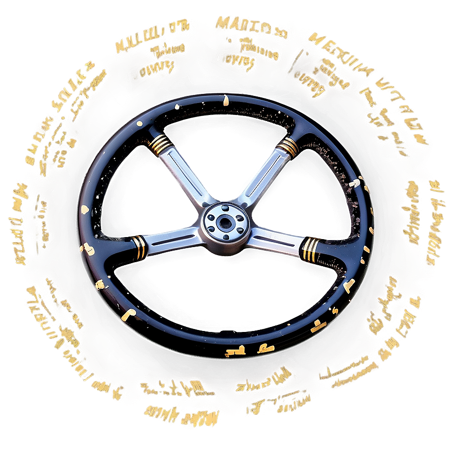 Steering Wheel On White Background Png Njo32 PNG image