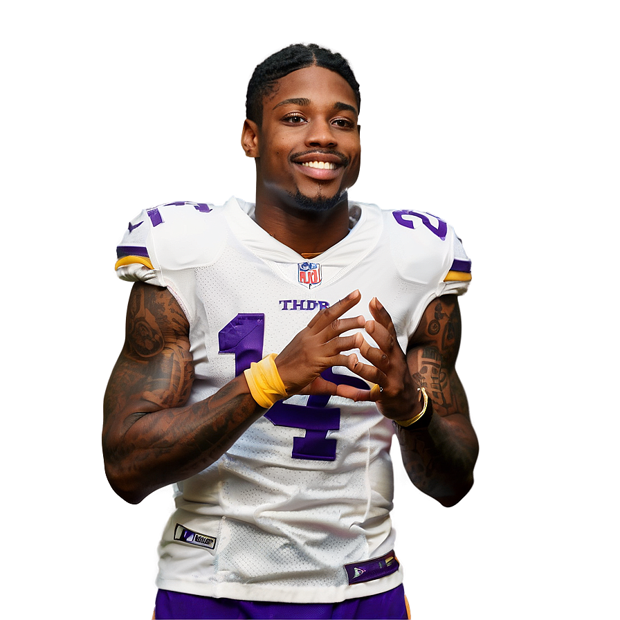 Stefon Diggs Animated Celebration Png Iru PNG image