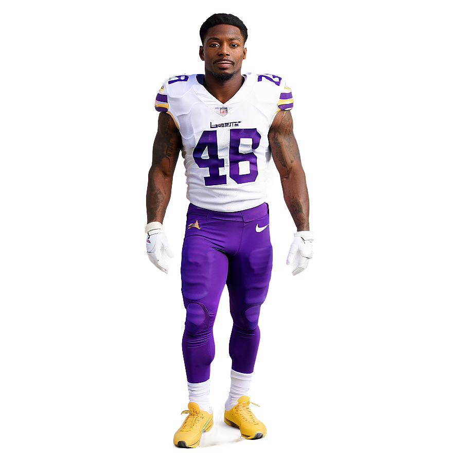 Stefon Diggs Athletic Stance Png 76 PNG image