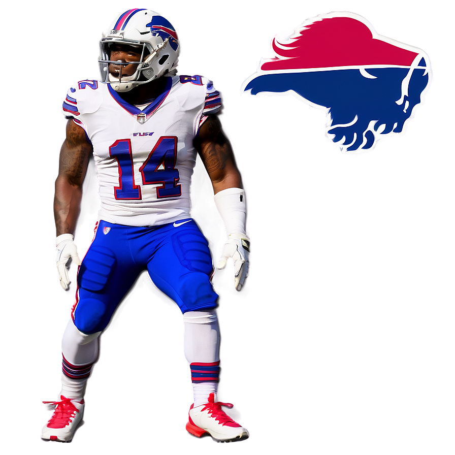 Stefon Diggs Buffalo Bills Uniform Png Guf86 PNG image