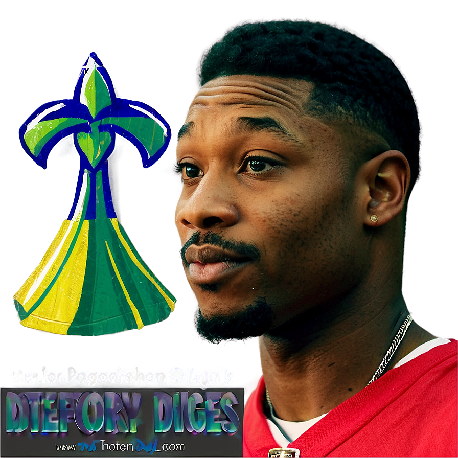 Stefon Diggs Charity Event Png 06202024 PNG image