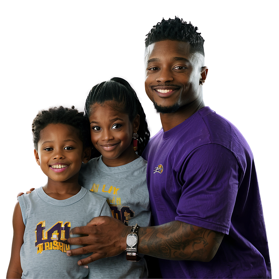 Stefon Diggs Family Time Png Vnv PNG image