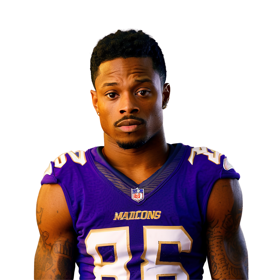 Stefon Diggs Intense Game Face Png 49 PNG image