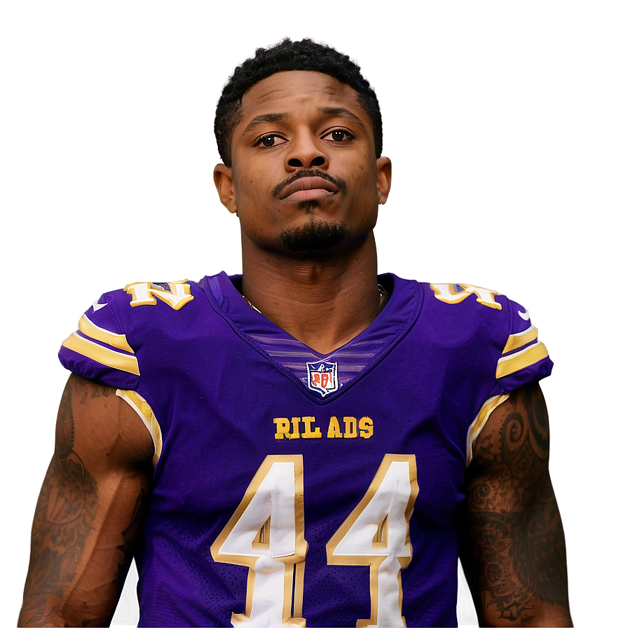 Stefon Diggs Playoff Intensity Png Jpl70 PNG image