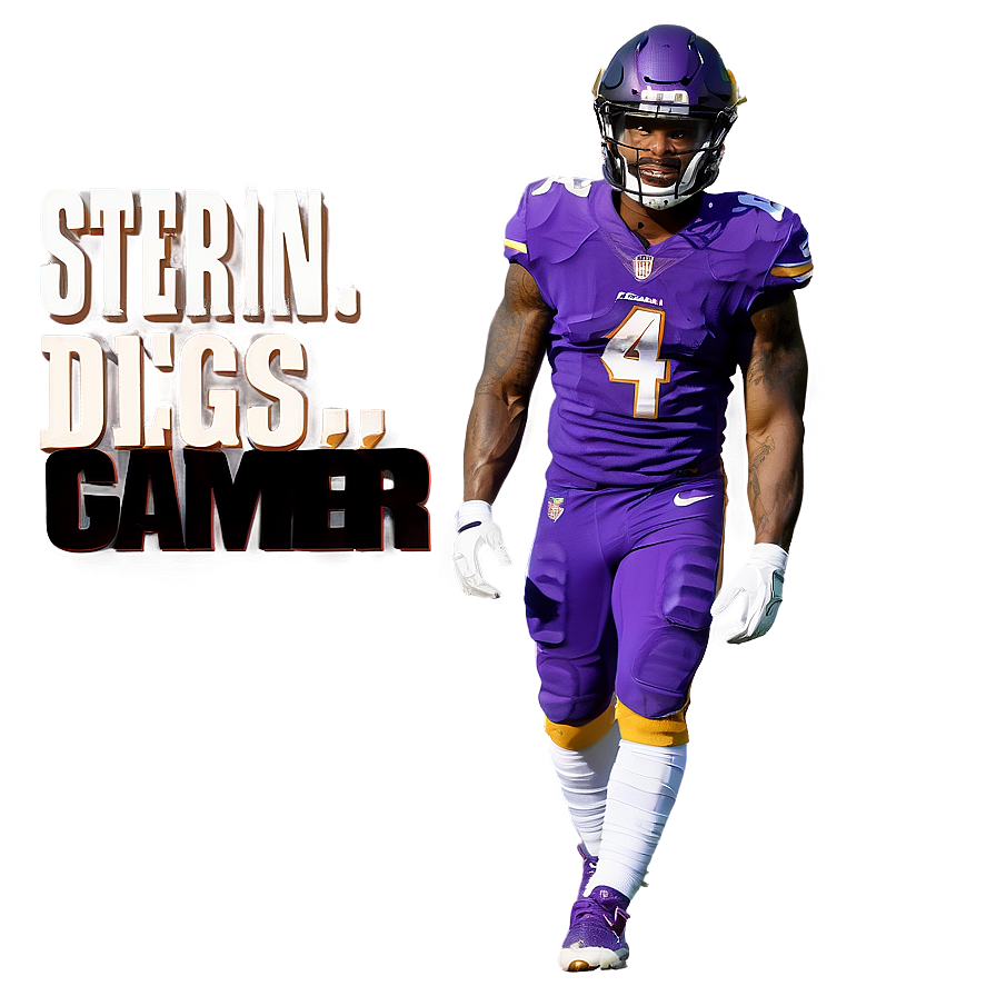 Stefon Diggs Pre-game Warmup Png Bwn60 PNG image