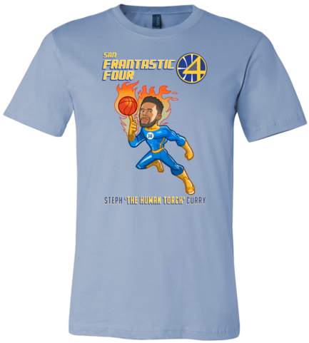 Steph Curry Human Torch T Shirt PNG image