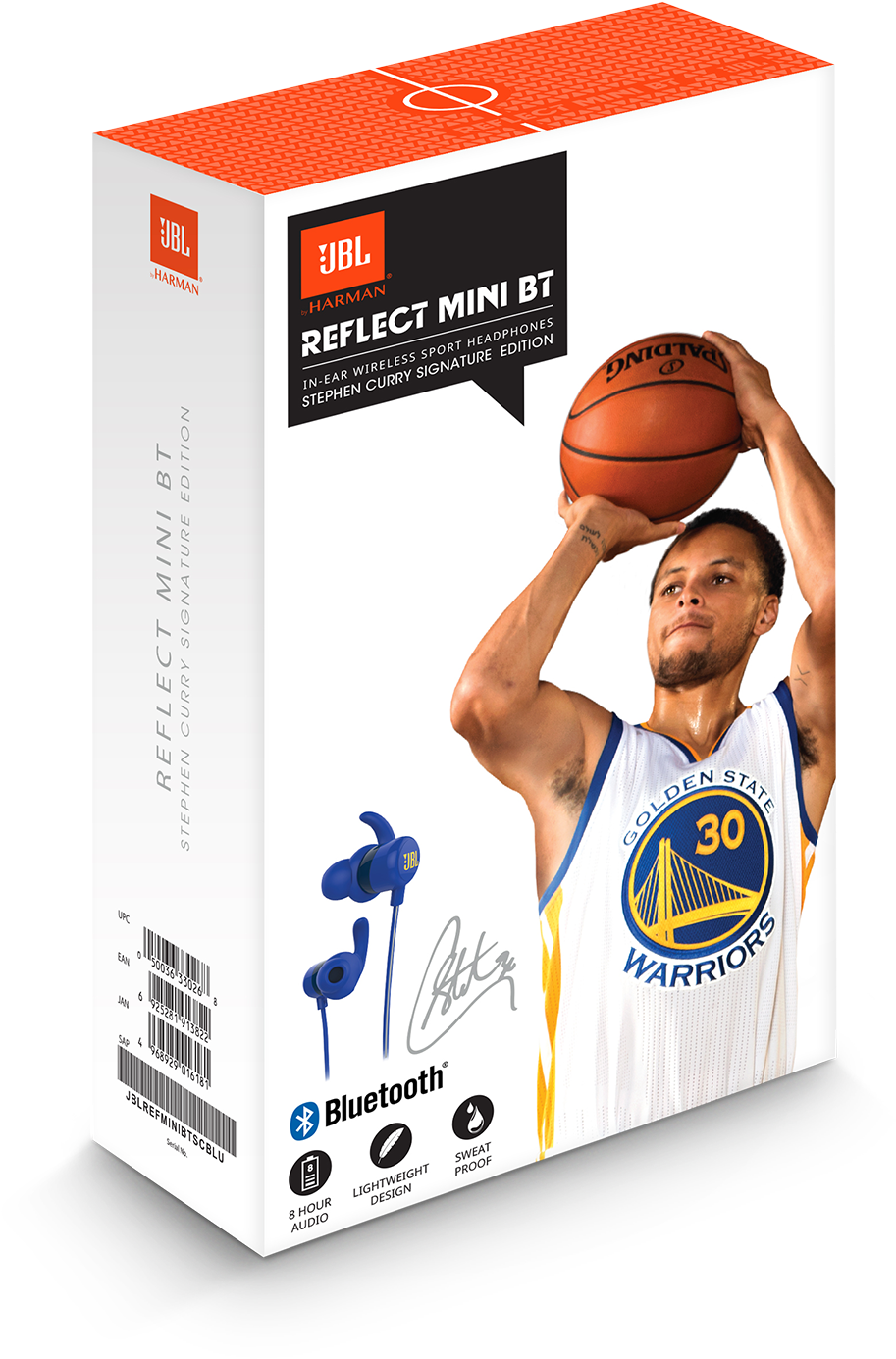 Steph Curry J B L Headphones Packaging PNG image