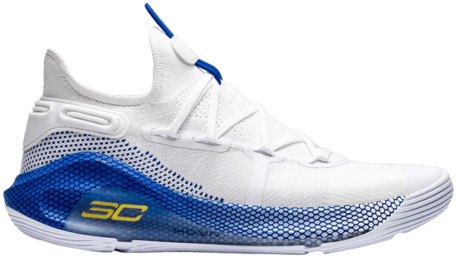 Steph Curry S C White Blue Basketball Shoe PNG image