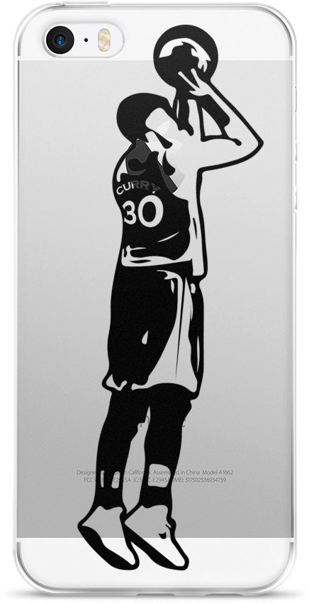 Steph Curry Shooting Silhouettei Phone Case PNG image