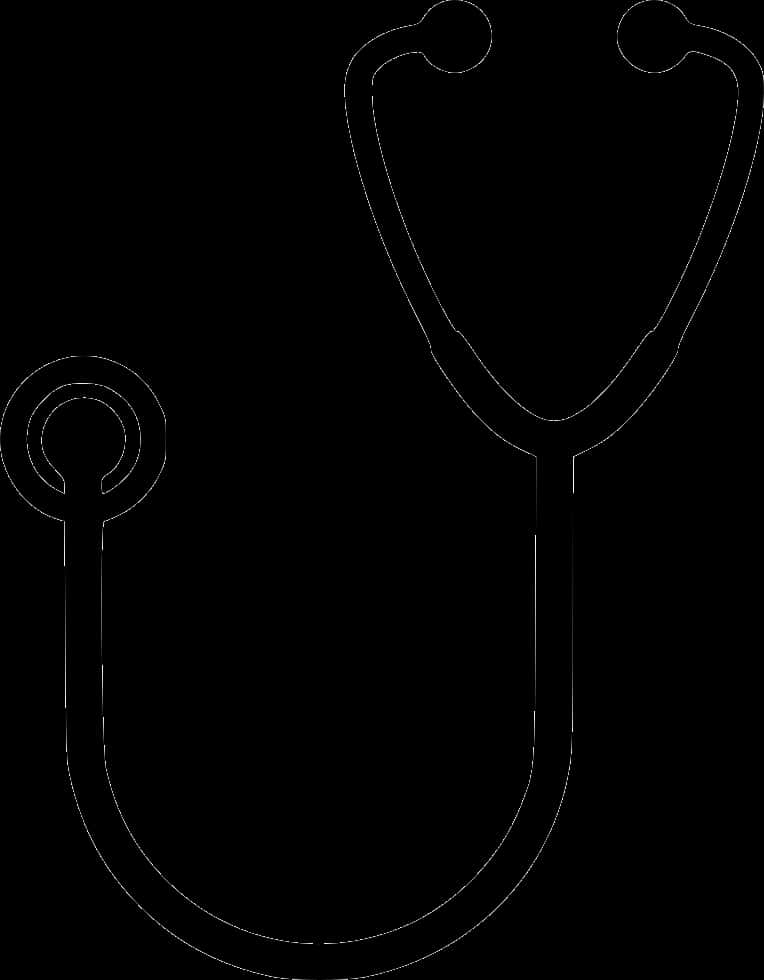 Stethoscope Outline Vector PNG image