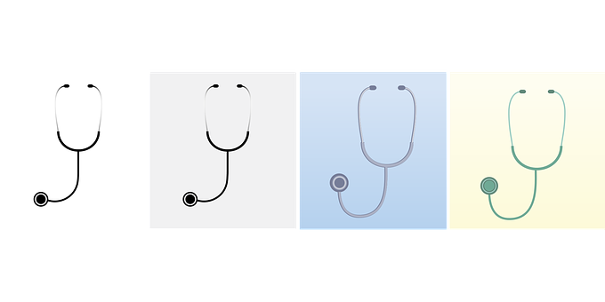 Stethoscope Vector Set PNG image