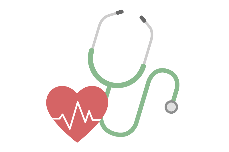 Stethoscopeand Heart Healthcare Symbol PNG image