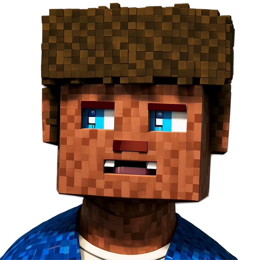 Steve From Minecraft Head Png 06282024 PNG image