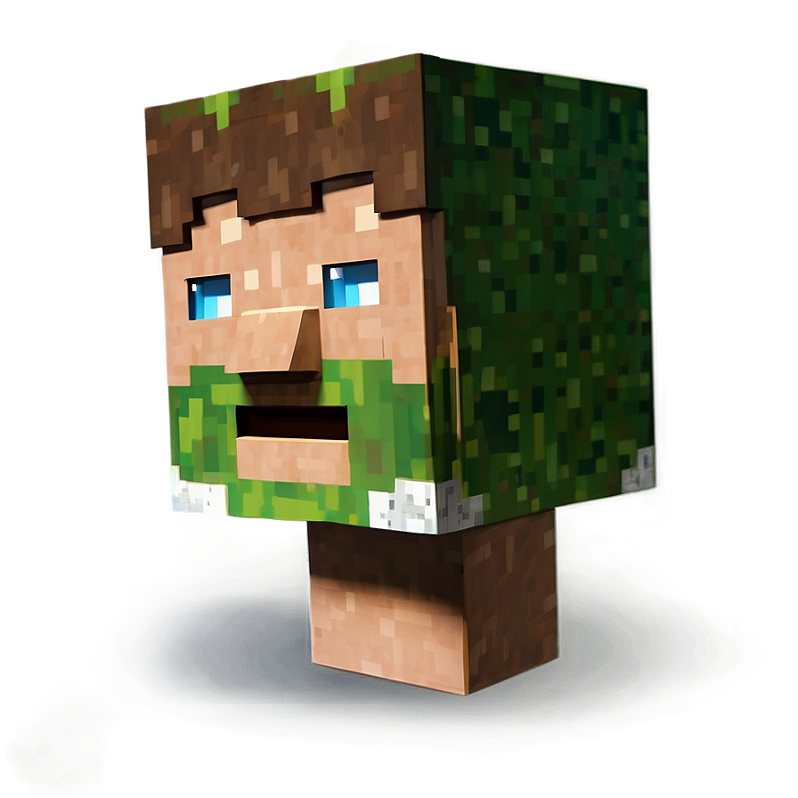 Steve From Minecraft Head Png 98 PNG image