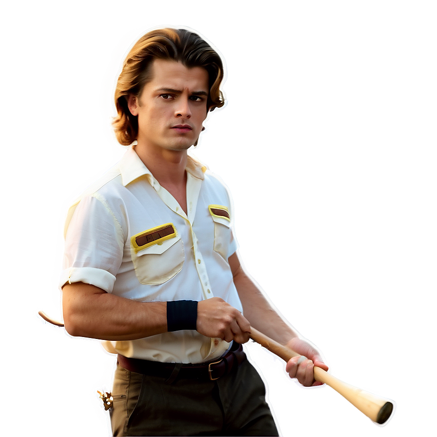 Steve Harrington Bat Png 05212024 PNG image