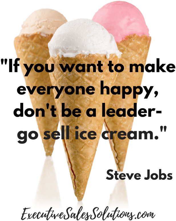 Steve Jobs Ice Cream Leadership Quote PNG image