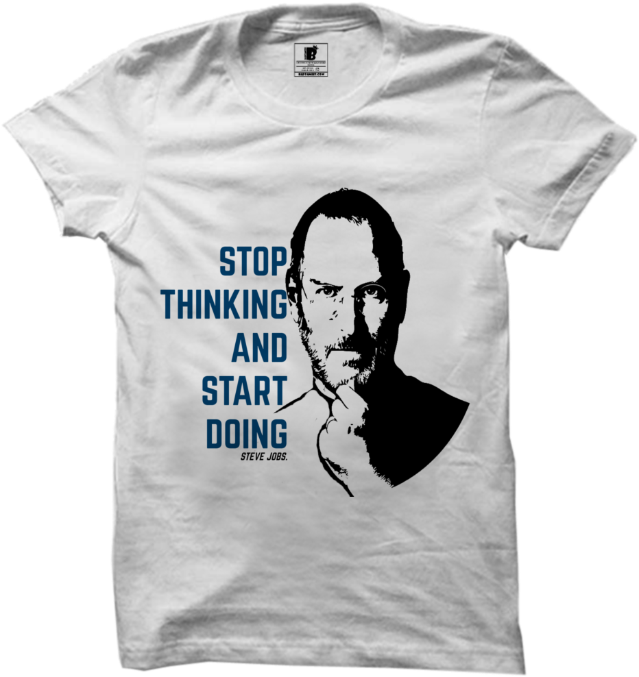 Steve Jobs Quote T Shirt Design PNG image