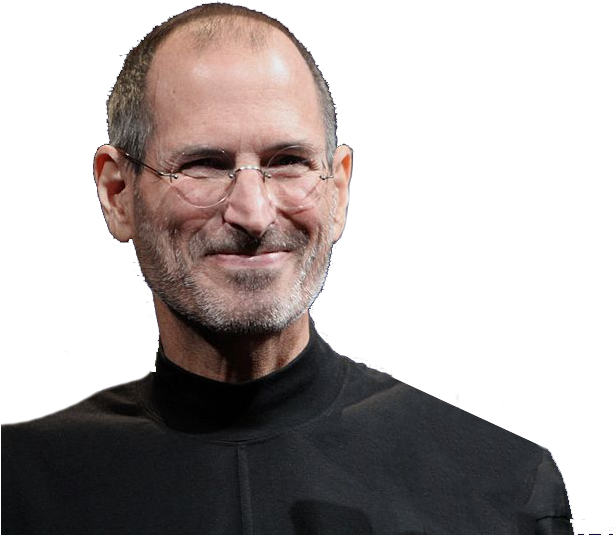 Steve Jobs Smiling Portrait PNG image