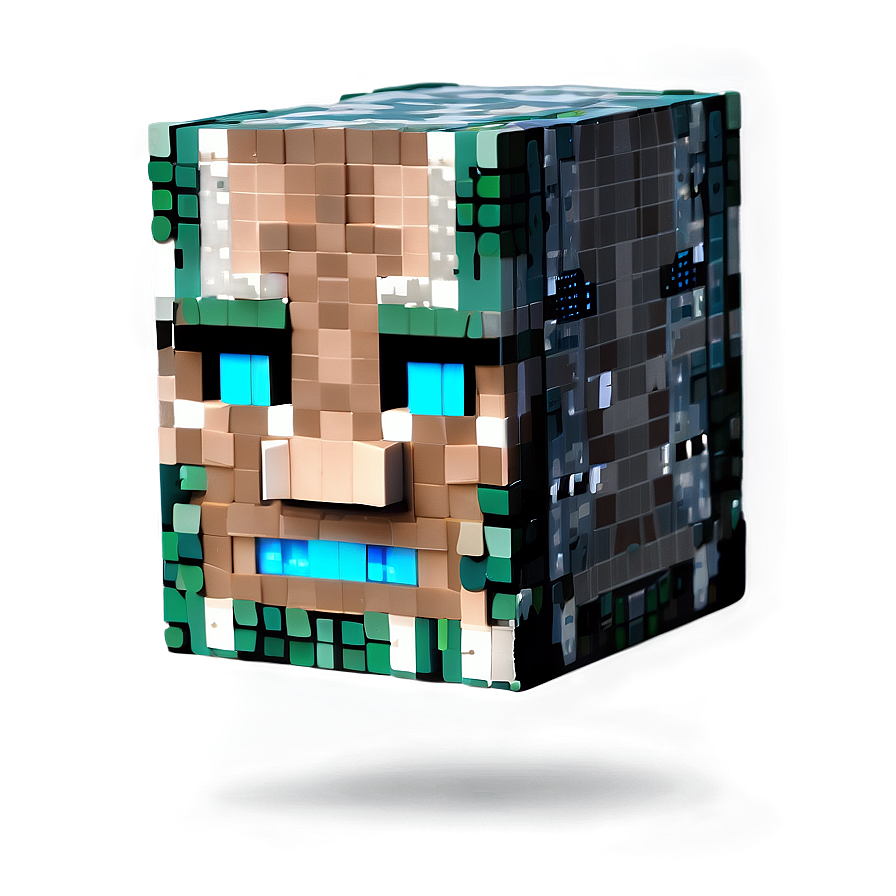 Steve Minecraft Exploration Head Png 06282024 PNG image