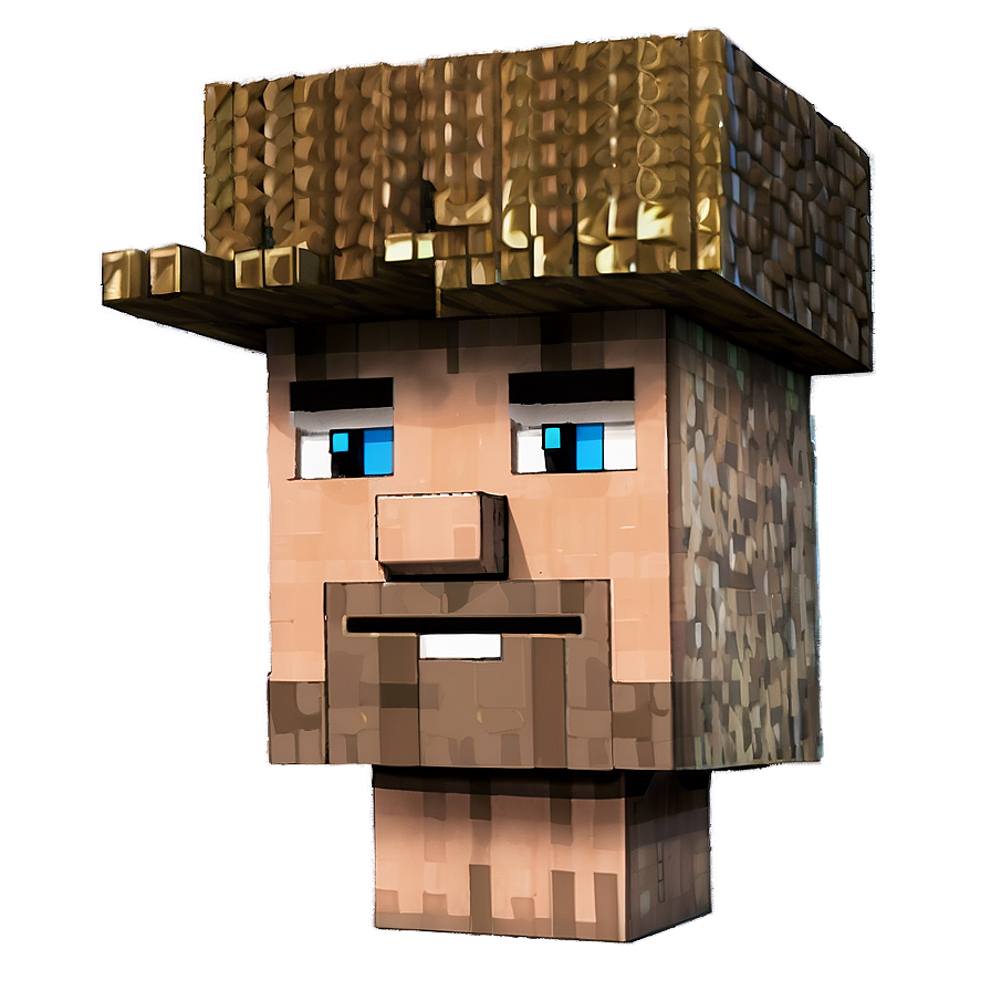 Steve's Minecraft Adventure Head Png 73 PNG image