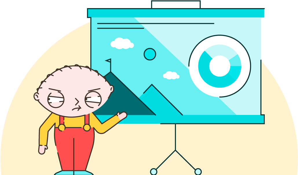 Stewie Presentation Family Guy PNG image