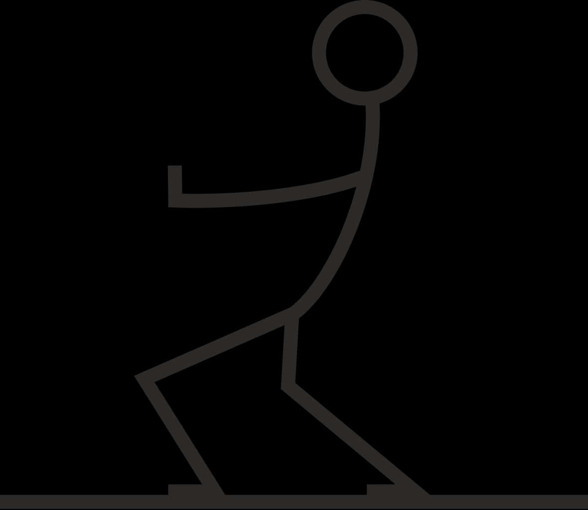 Stick Figure In Motion.png PNG image