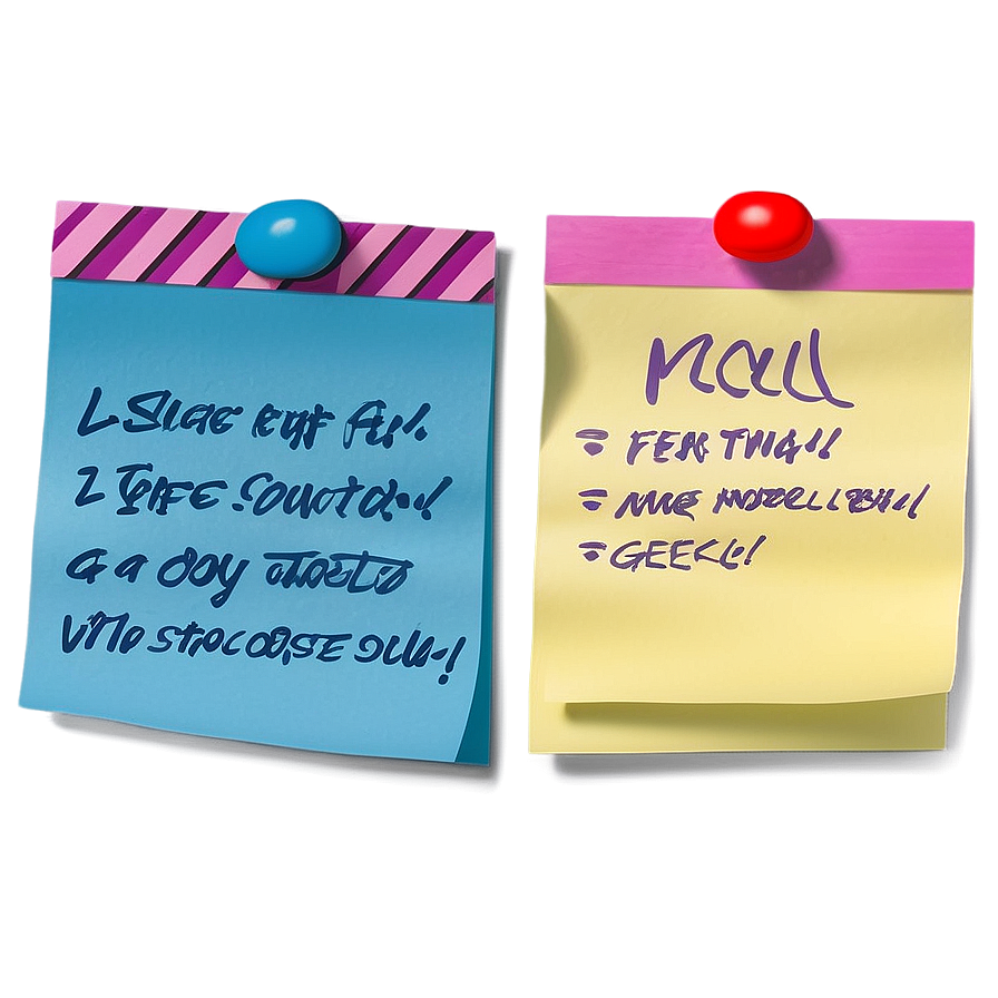 Sticky Note Bulletin Png Ojg85 PNG image