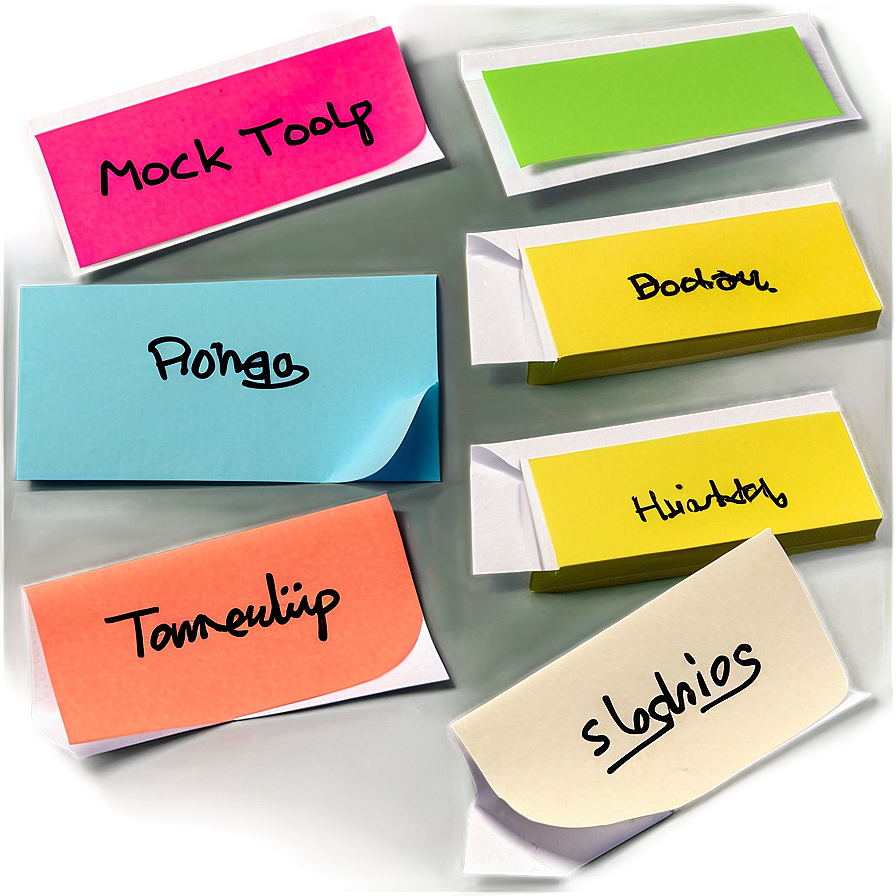 Sticky Note Mockup Png 22 PNG image